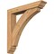 Ekena Millwork Thorton Traditional Smooth Bracket w/ Offset Brace, Western Red Cedar, 5 1/2"W x 30"D x 30"H BKT0604X30X30THR01SWR - alternate 1